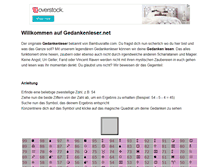 Tablet Screenshot of gedankenleser.net